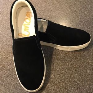 Sam Edelman black leather sneakers, size 9